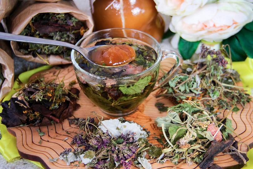 Травяной чай для бани
