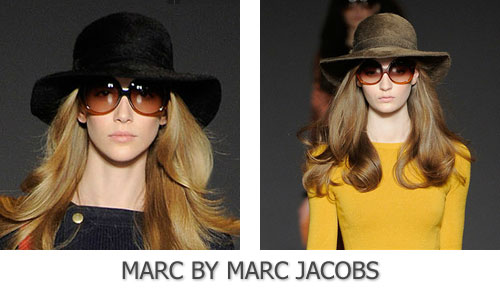 Модная широкополая шляпа Marc by Marc Jacobs