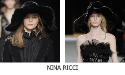 Широкополая шляпа в коллекции Nina Ricci