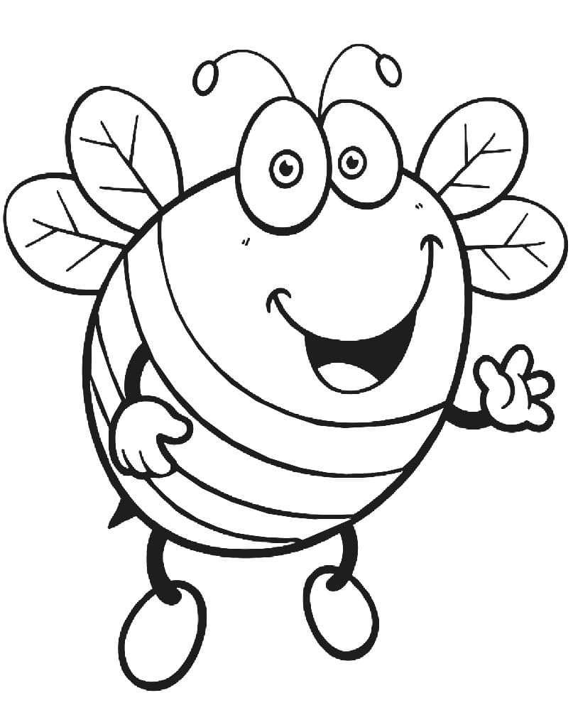 Раскраски пчела для печати